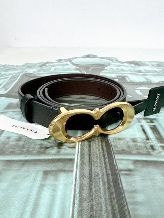 Coach C1725 SIGNATURE BUCKLE BELT, 25MM main image 7